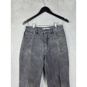Bugle Boy Jeans Mens 30x32 Black Gray Straight Leg Cotton Denim Style 750 Grunge
